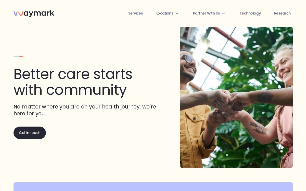 Waymark website preview