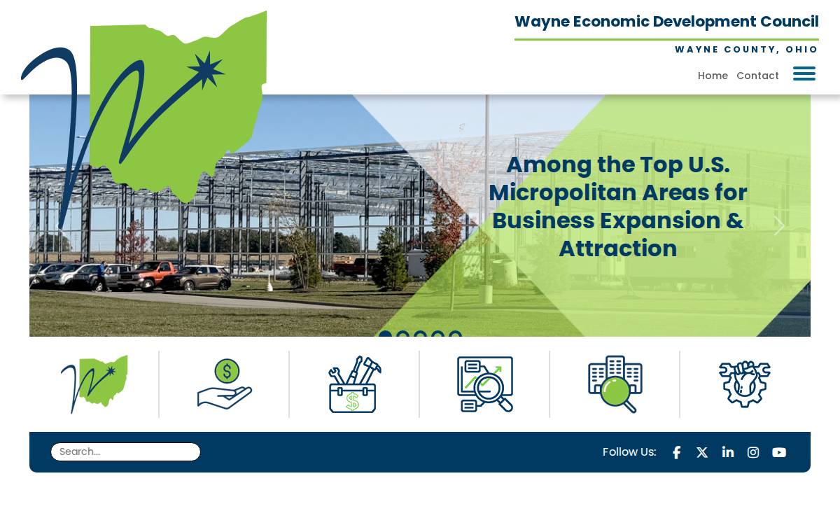 Wayne Economic Development Council website preview