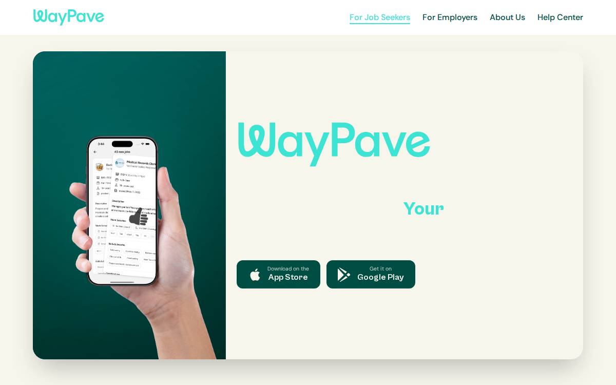 Waypave website preview