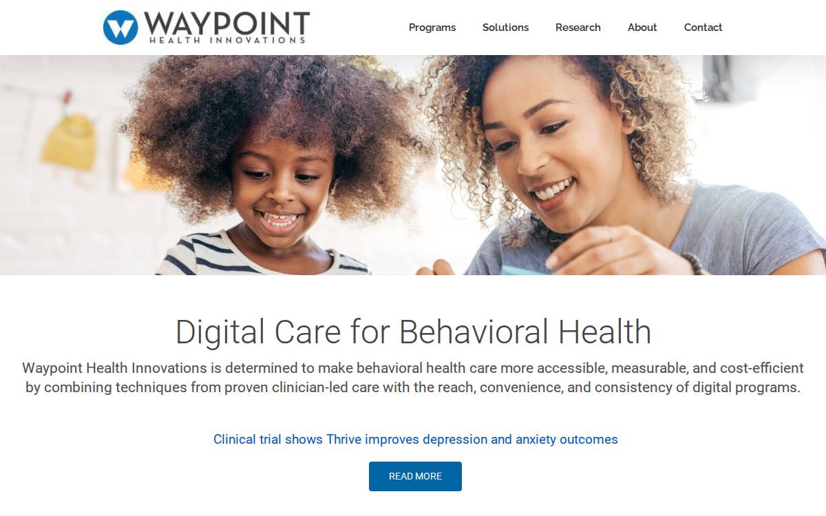 Waypoint Health Innovations website preview