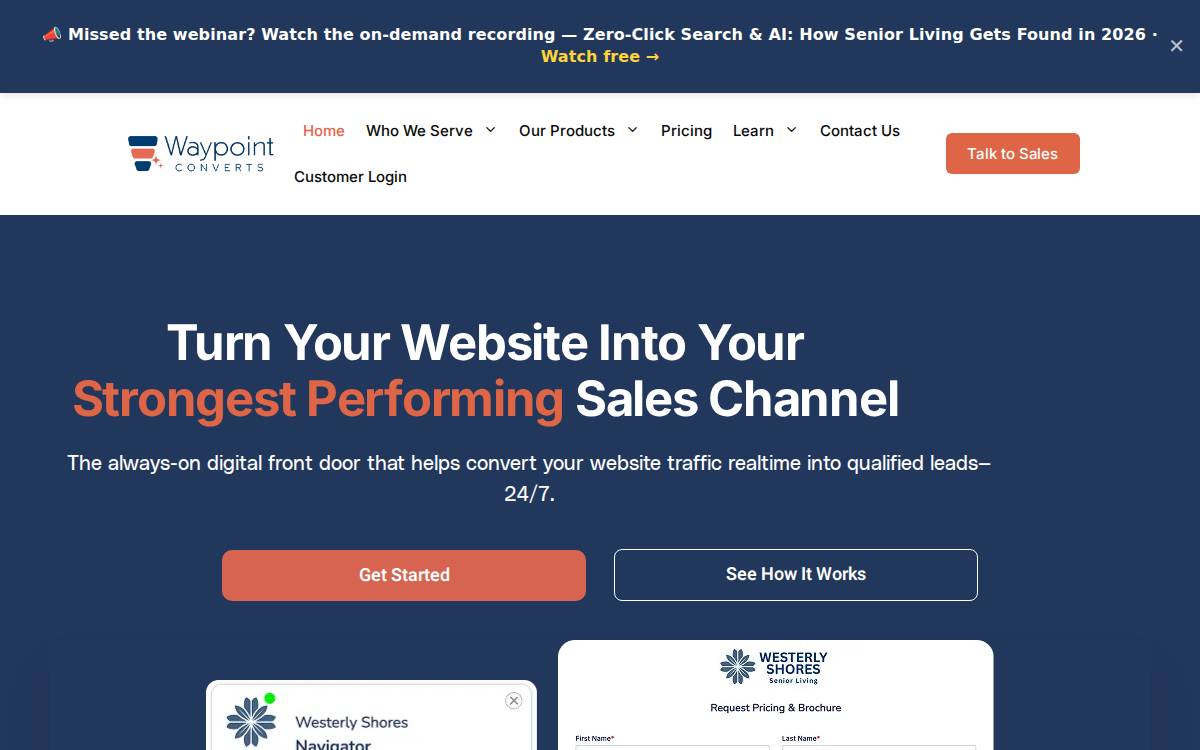 Waypointconverts website preview