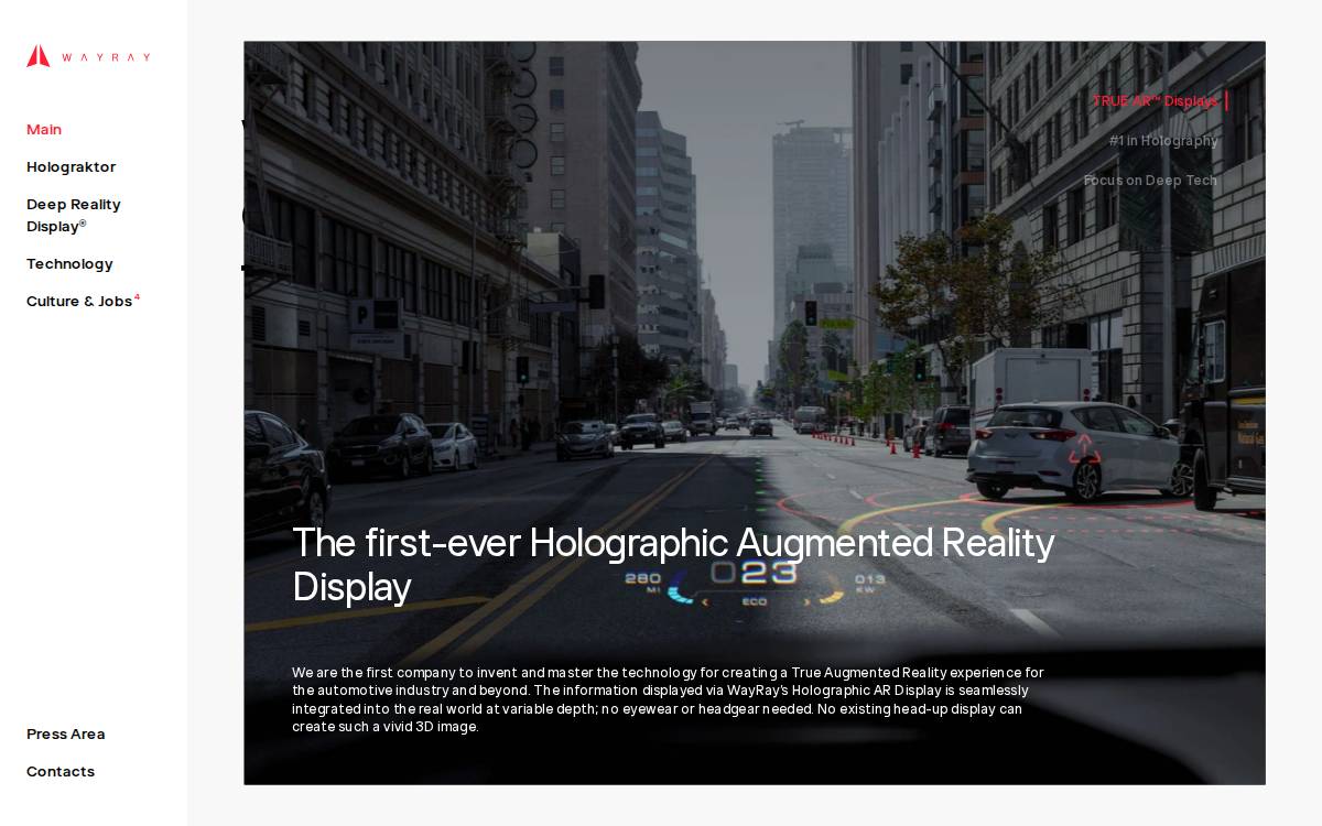 Wayray website preview