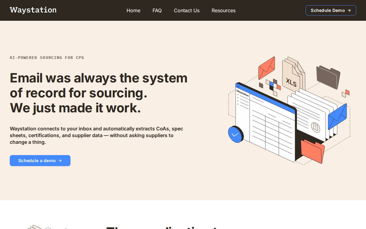 Waystationai website preview