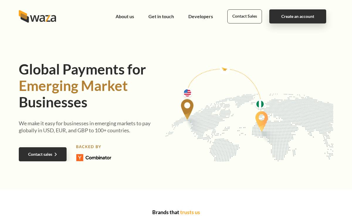 Waza website preview