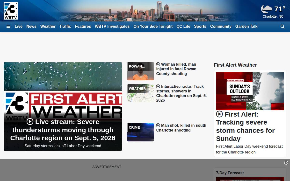 Wbtv website preview