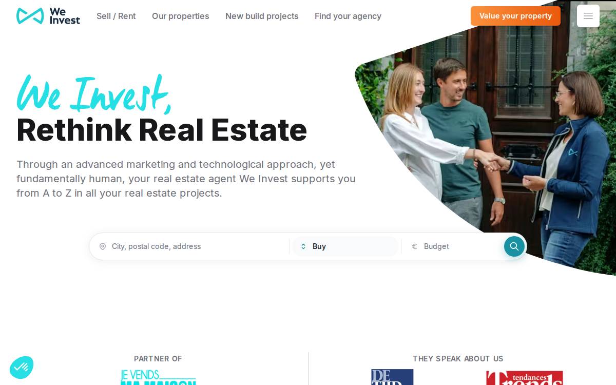We Invest website preview