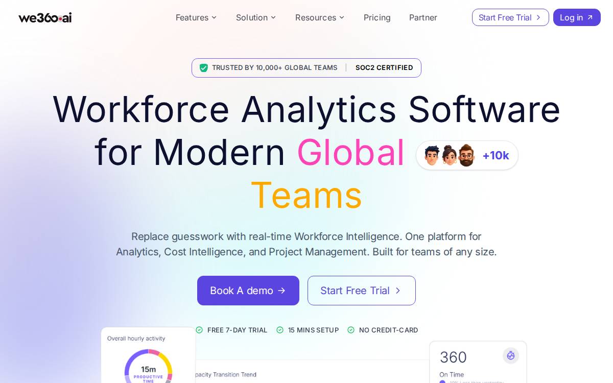 We360 website preview