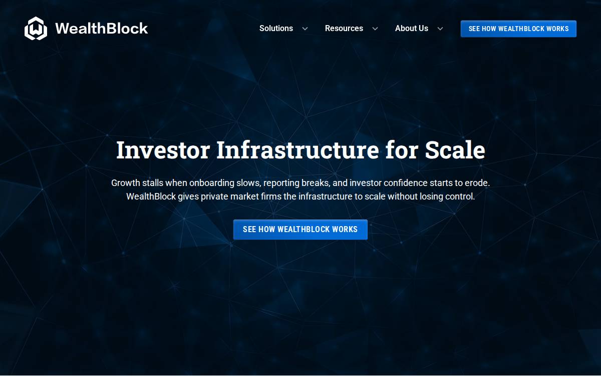 Wealthblock website preview