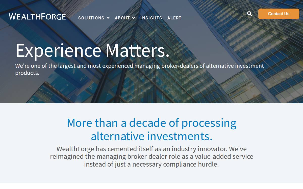 Wealth Forge website preview