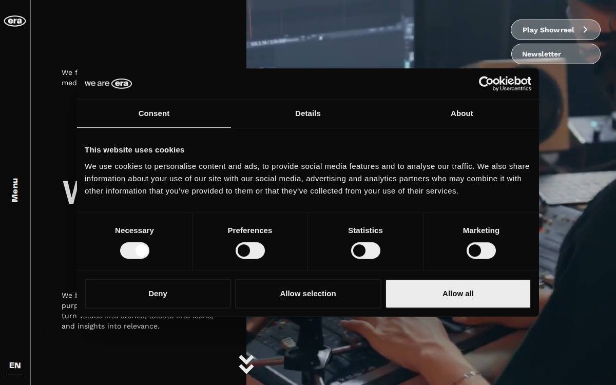 Weareera website preview