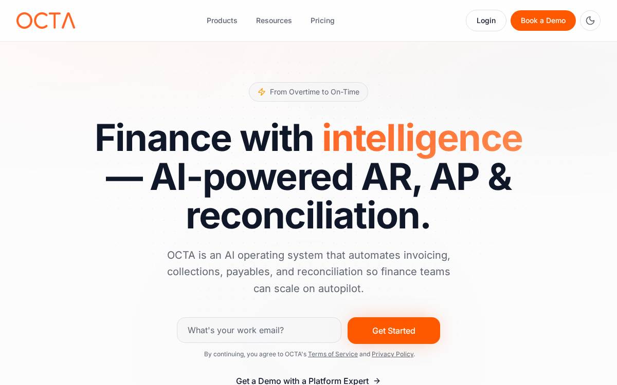 OCTA website preview