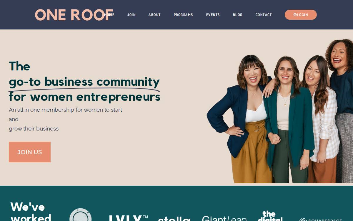 Weareoneroof website preview