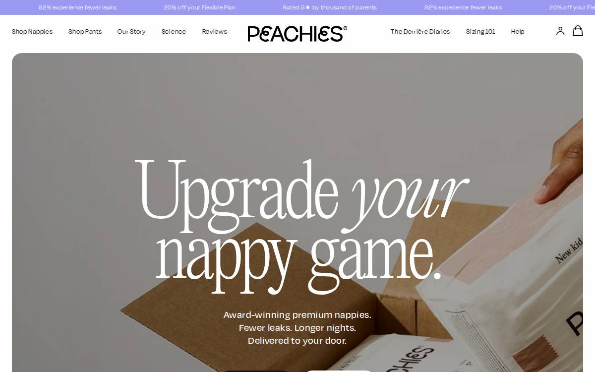 Wearepeachies website preview