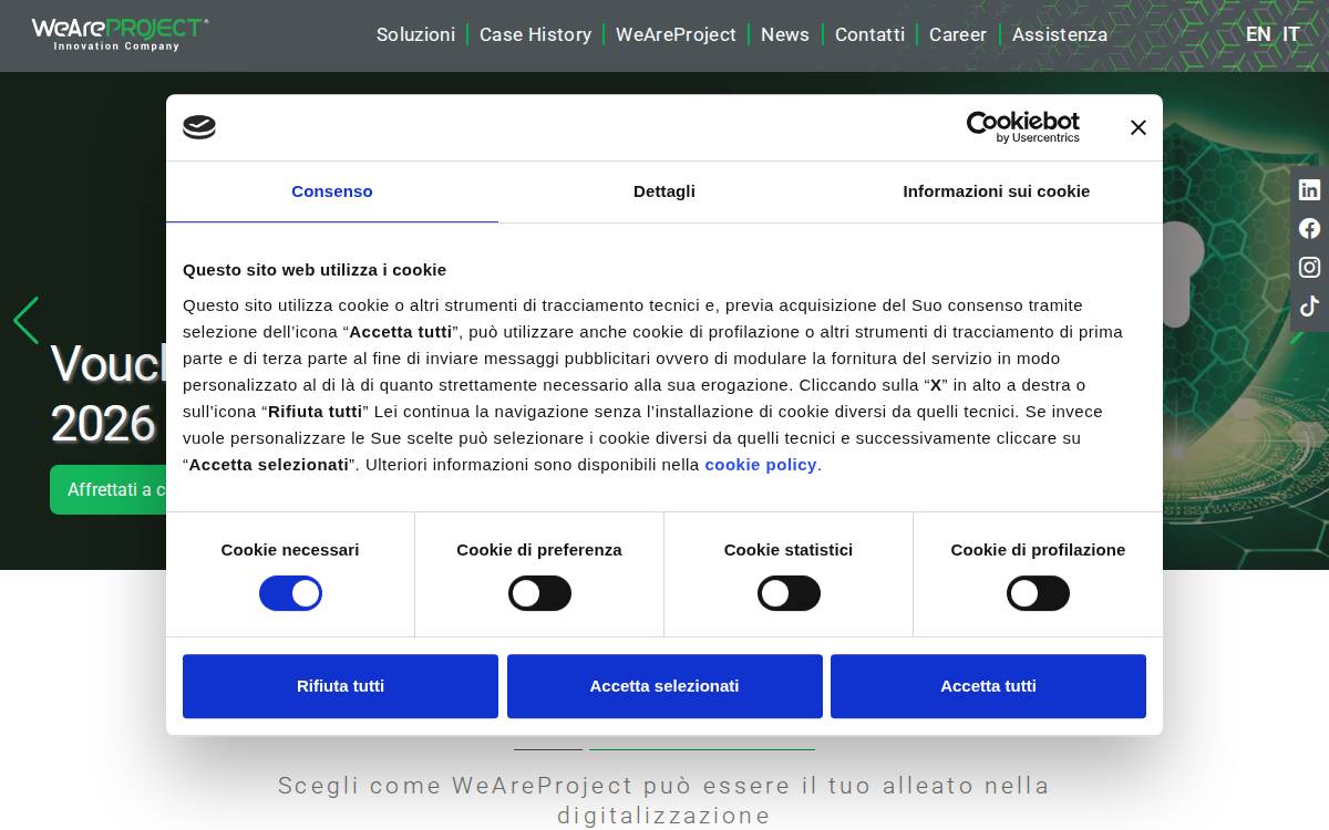 Weareproject website preview