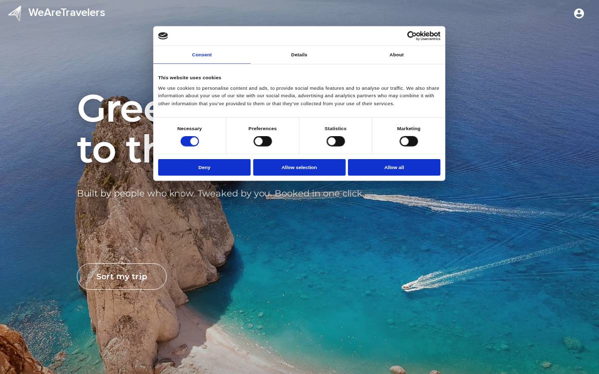 WeAreTravelers website preview