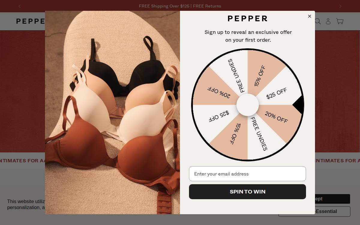 Wearpepper website preview