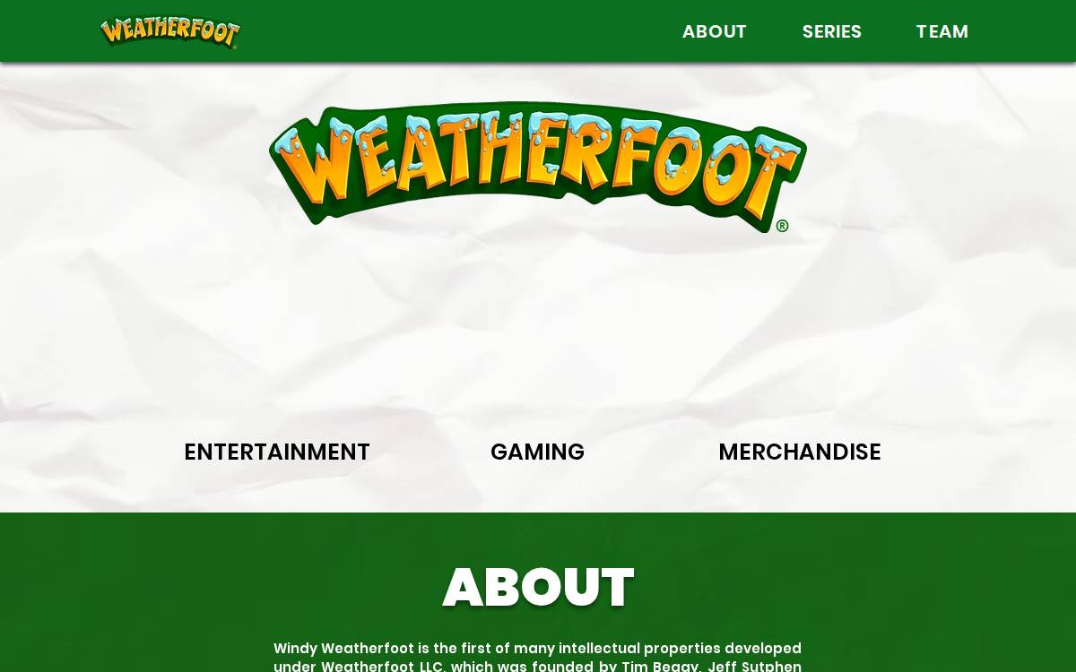 Weatherfoot website preview