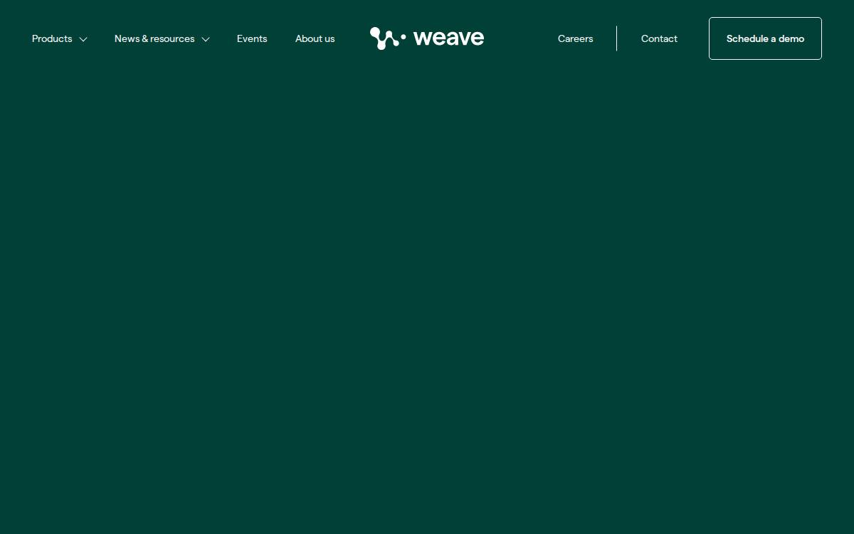 Weave Bio website preview
