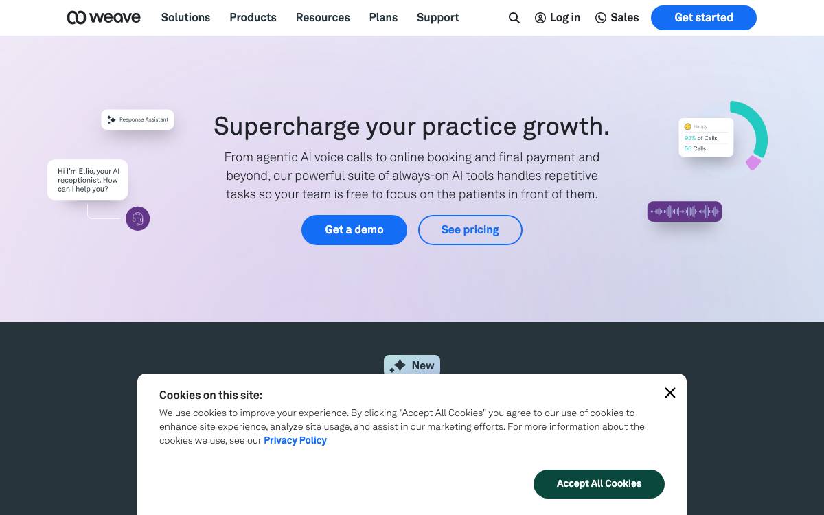 Weave website preview