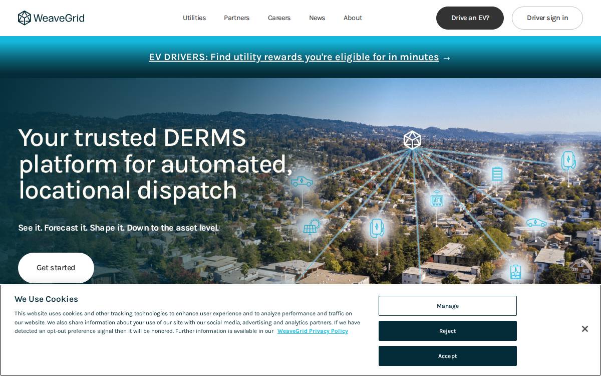 WeaveGrid website preview
