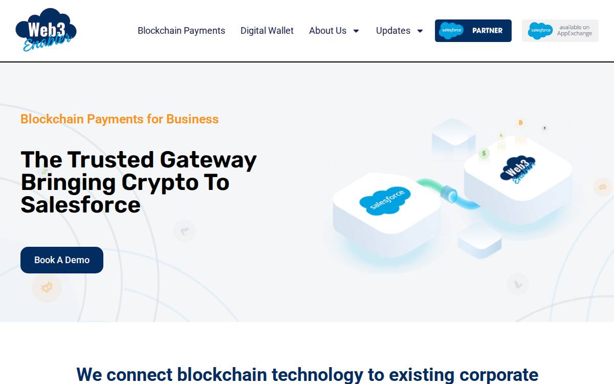 Web3 Enabler website preview