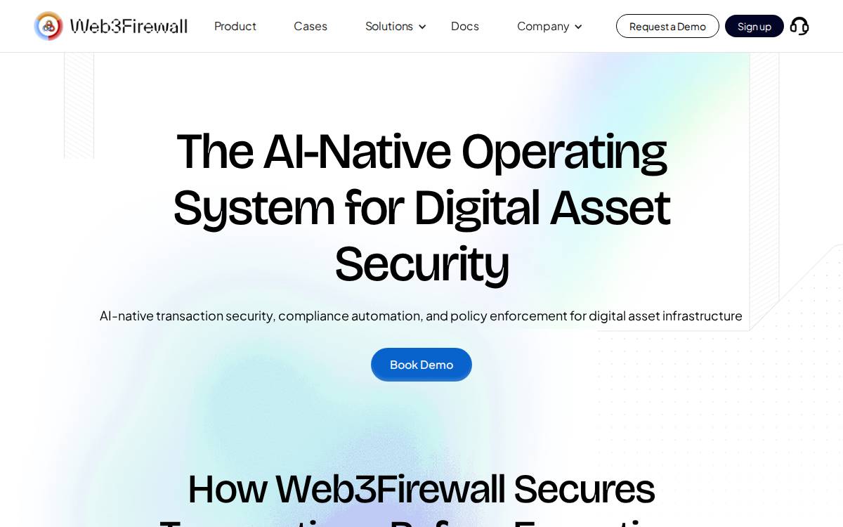 Web3Firewall website preview