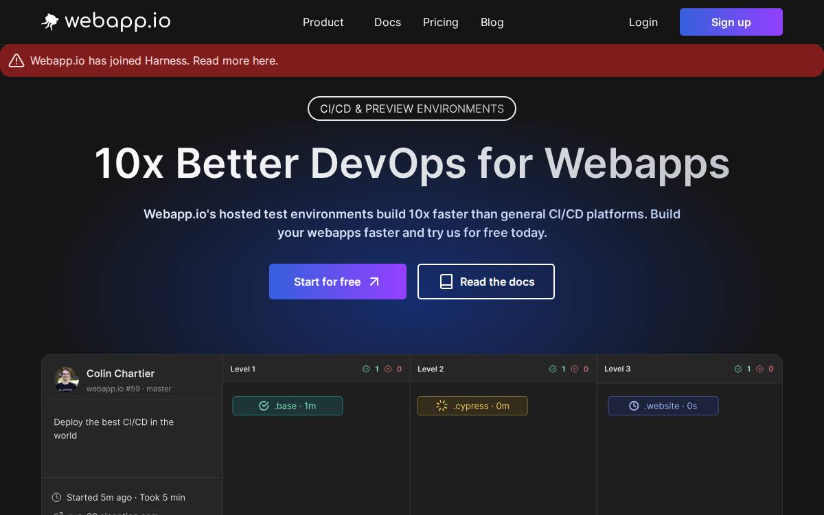webapp.io website preview