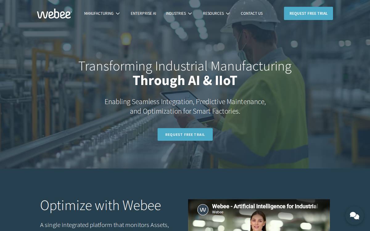 Webee website preview