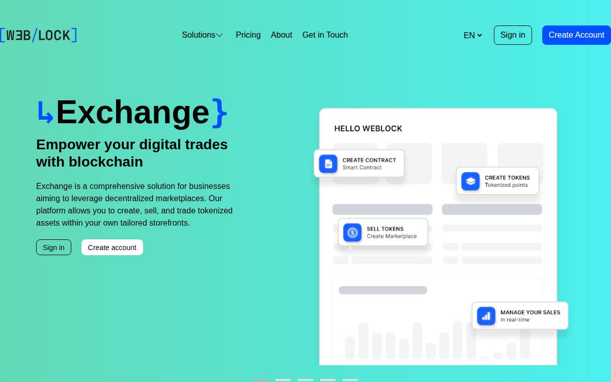 Weblock website preview