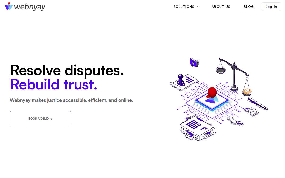 Webnyay website preview