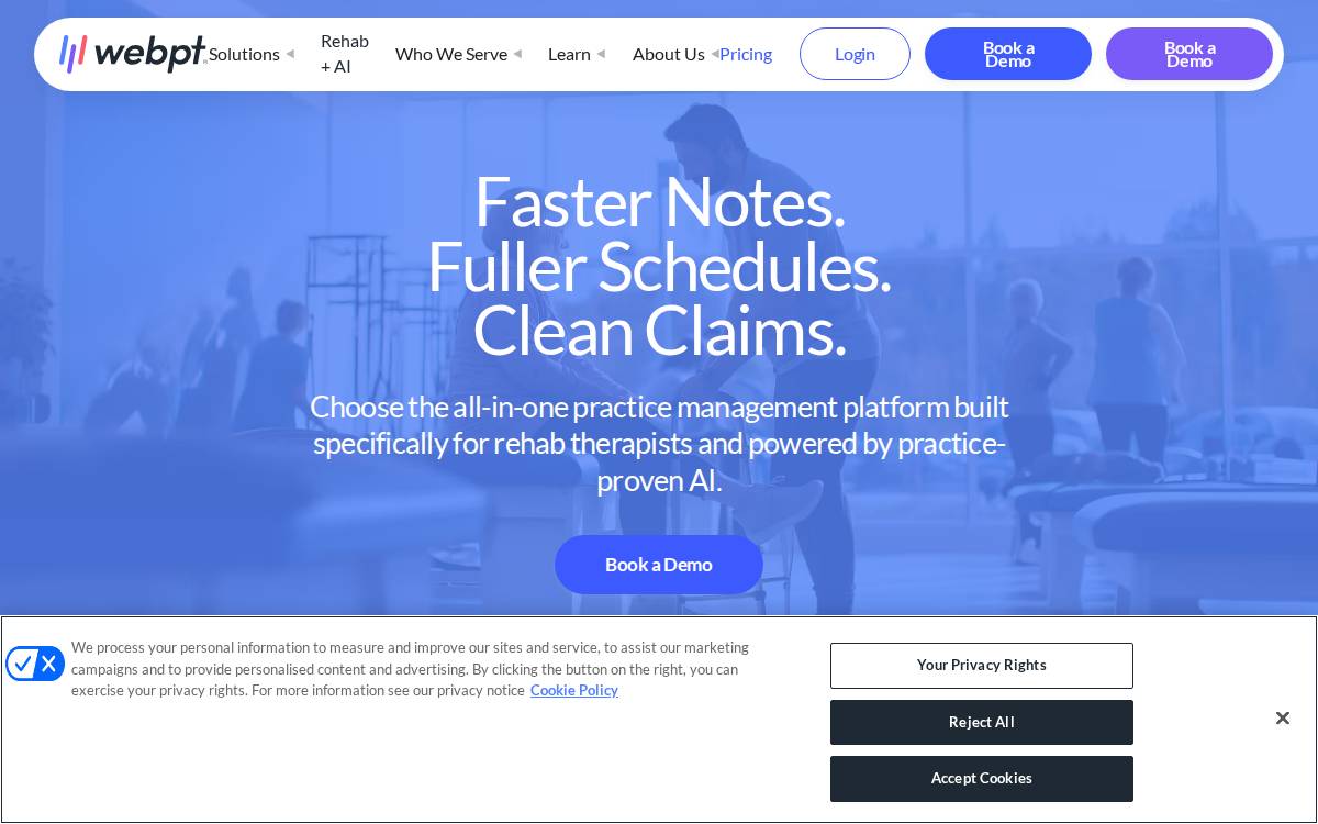 Webpt website preview