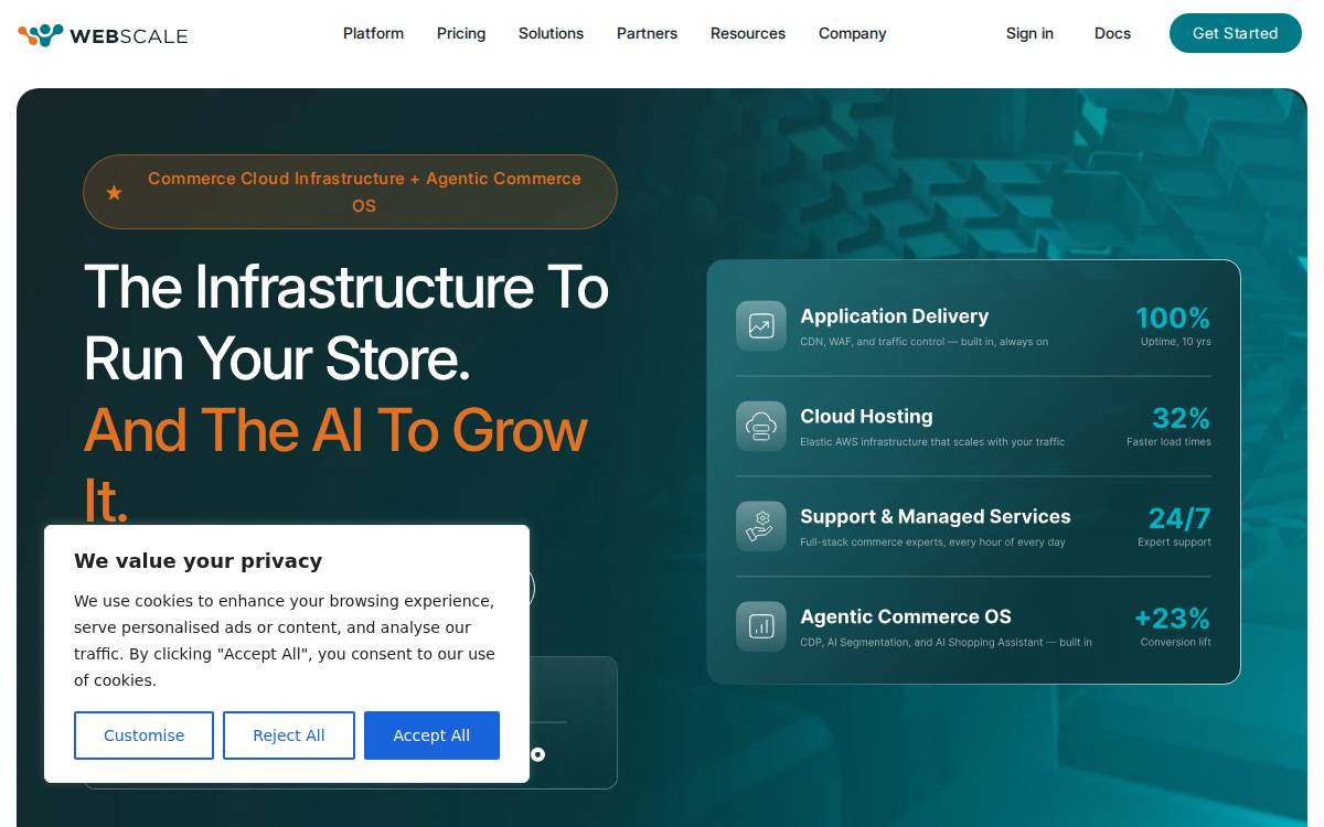 Webscale website preview