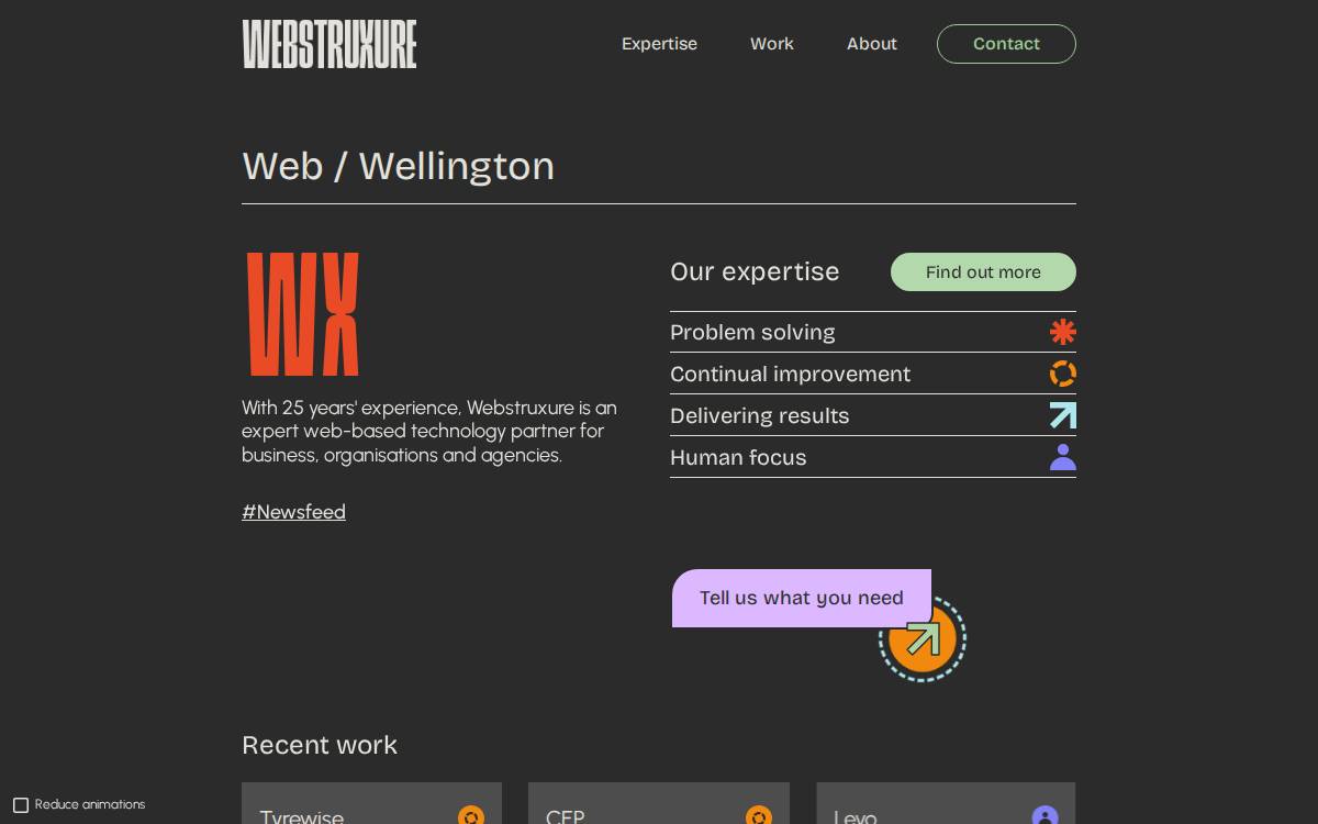 Webstruxure website preview