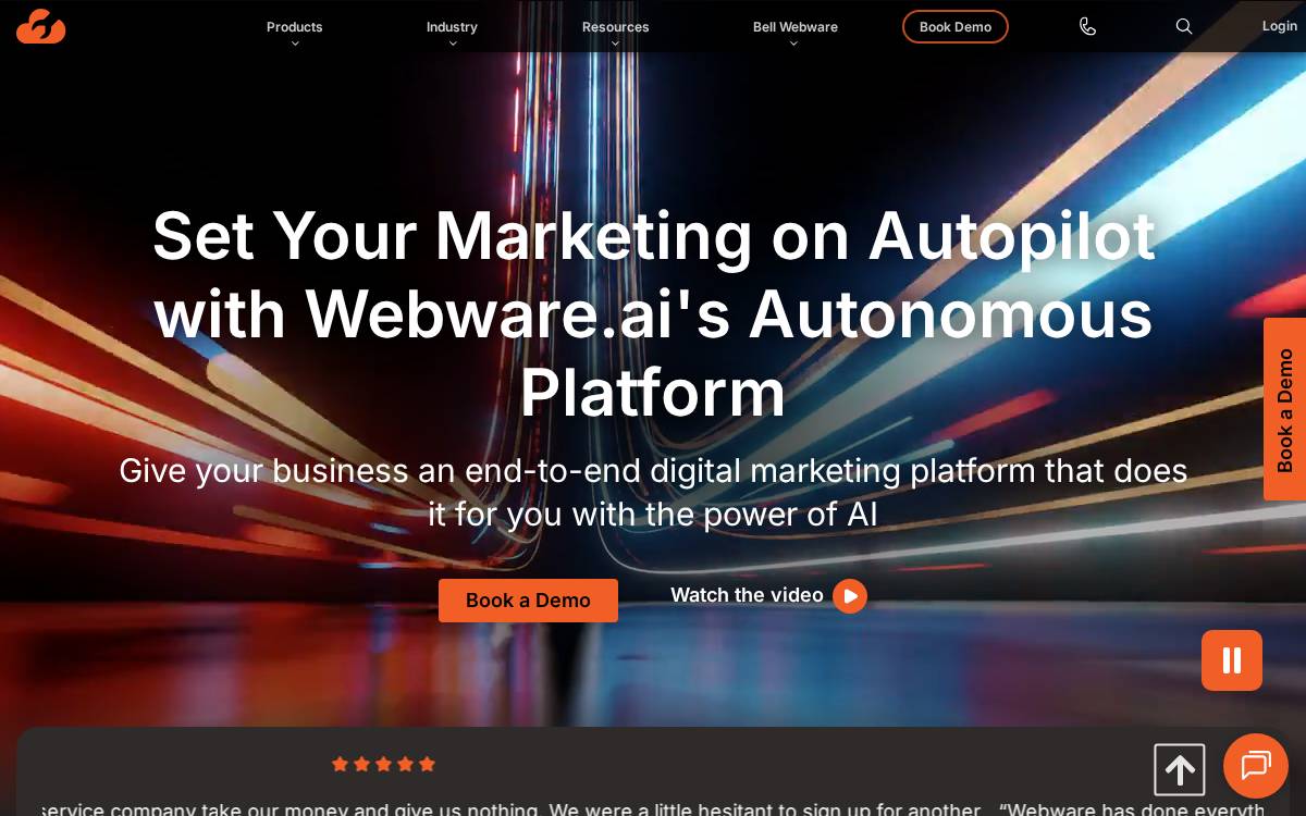 Webware AI website preview