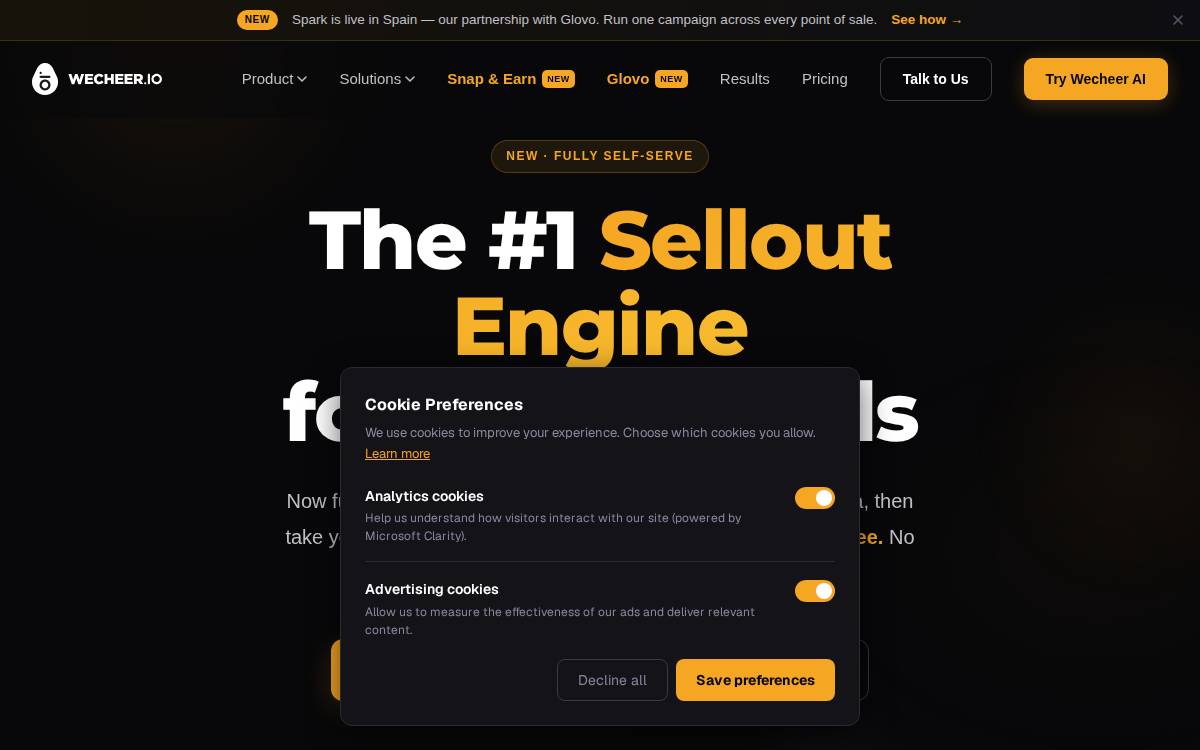 WECHEER website preview