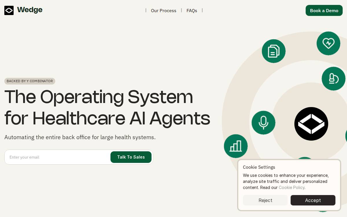 Wedge website preview