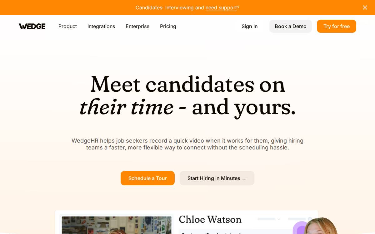 Wedgehr website preview