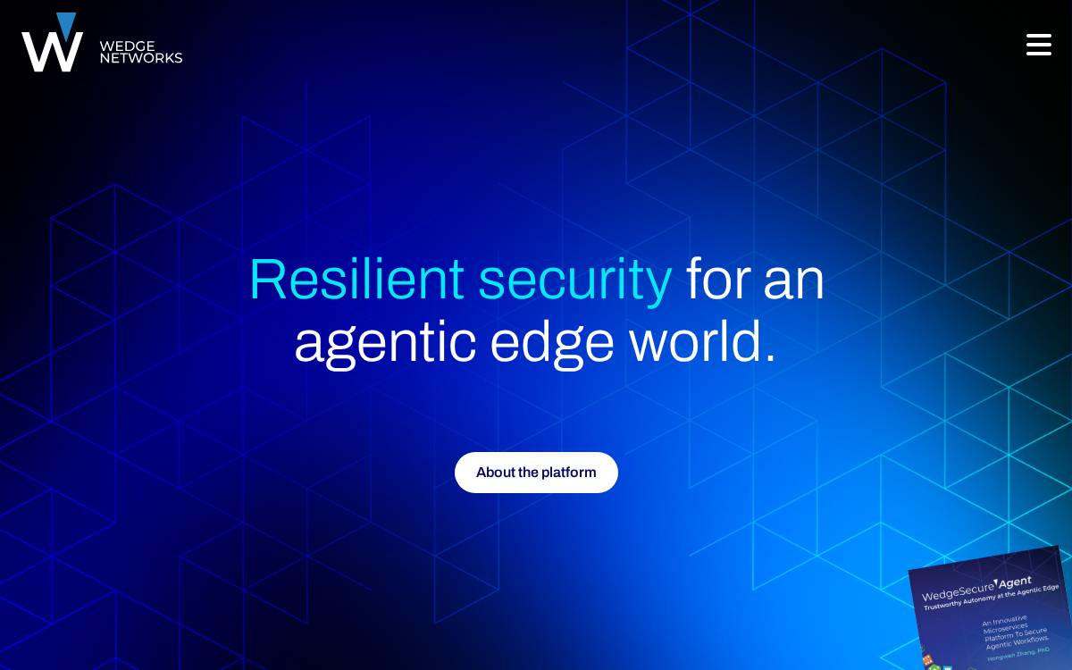 Wedge Networks website preview