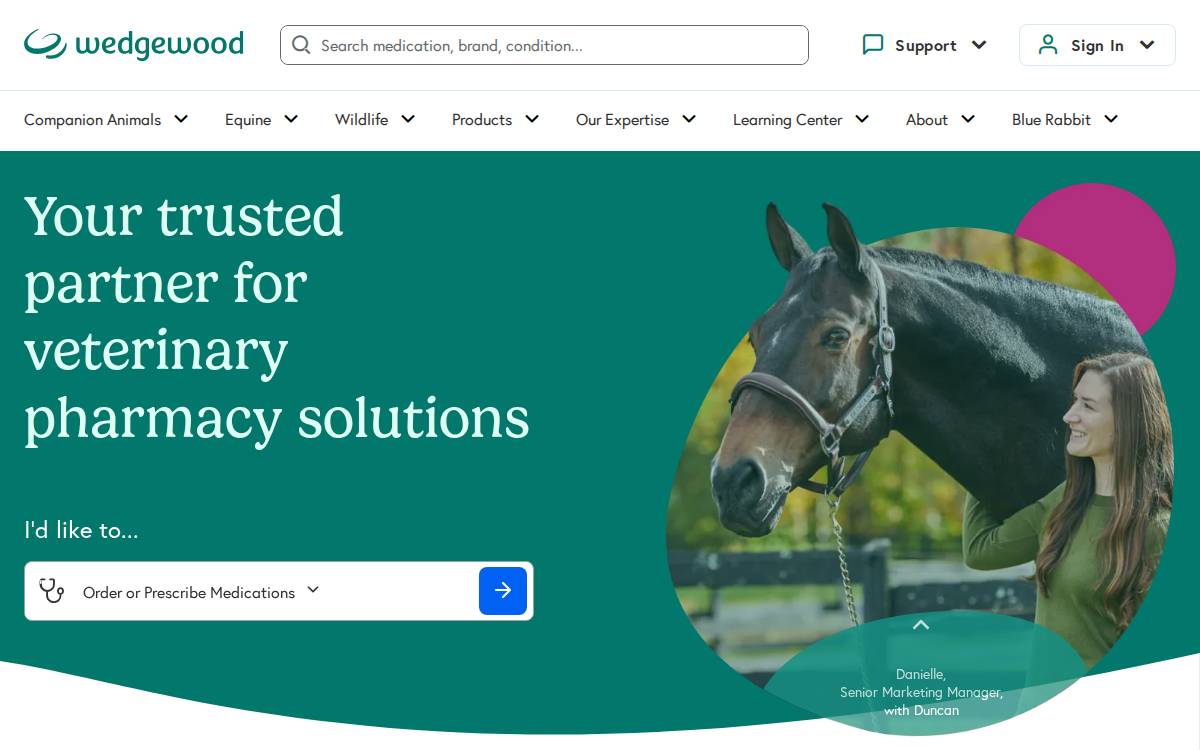 Wedgewood website preview