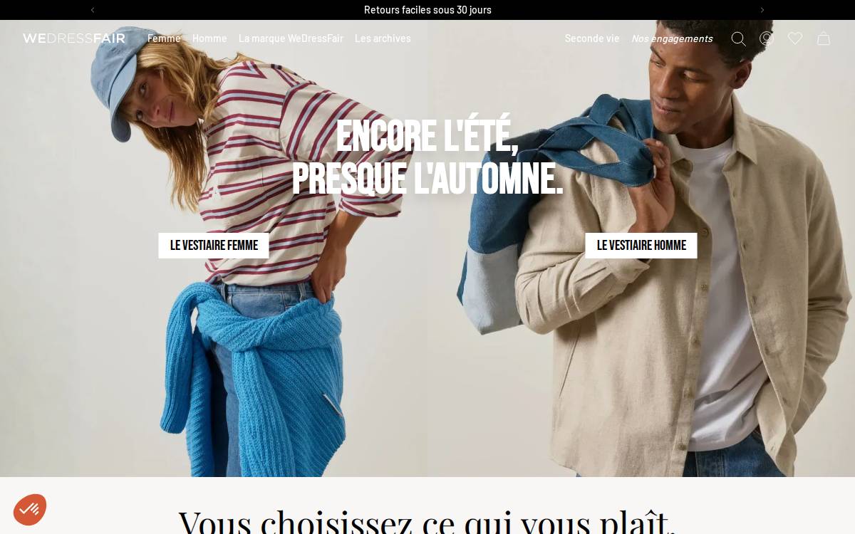 Wedressfair website preview