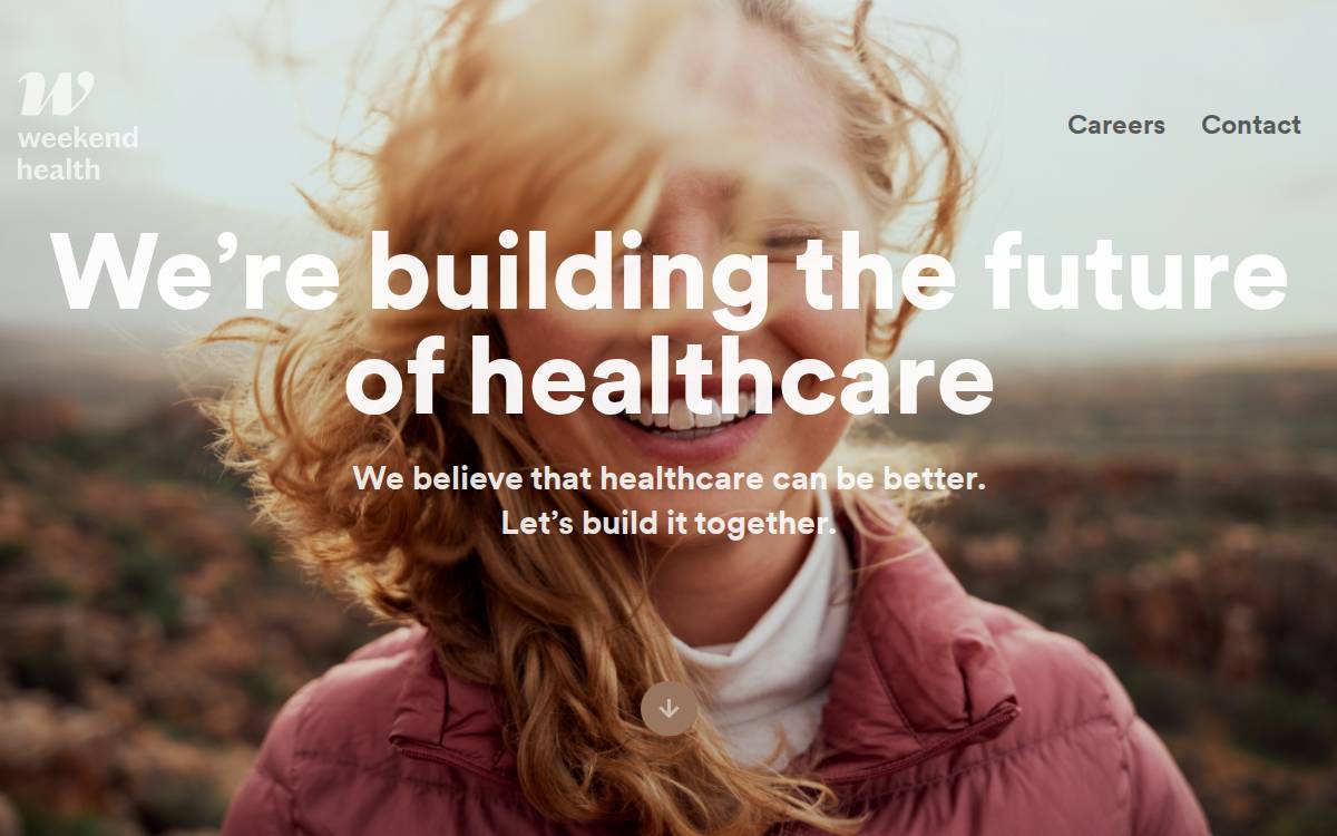 Weekend Health website preview