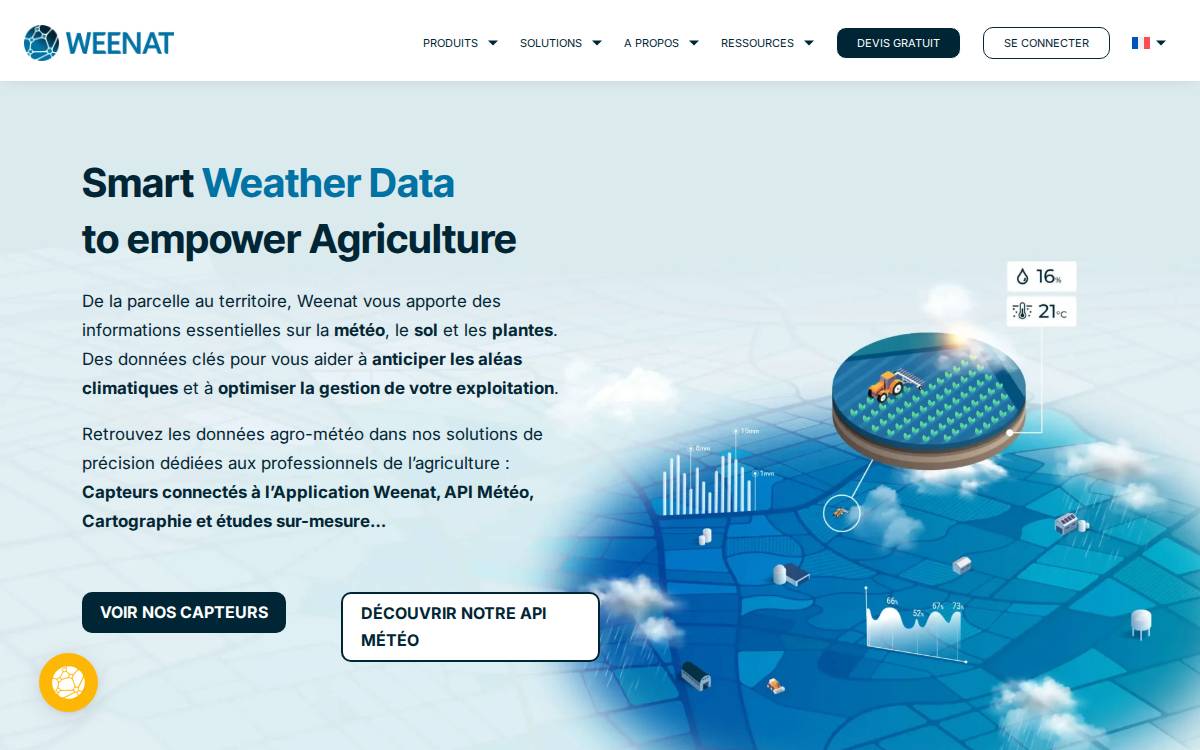 Weenat website preview