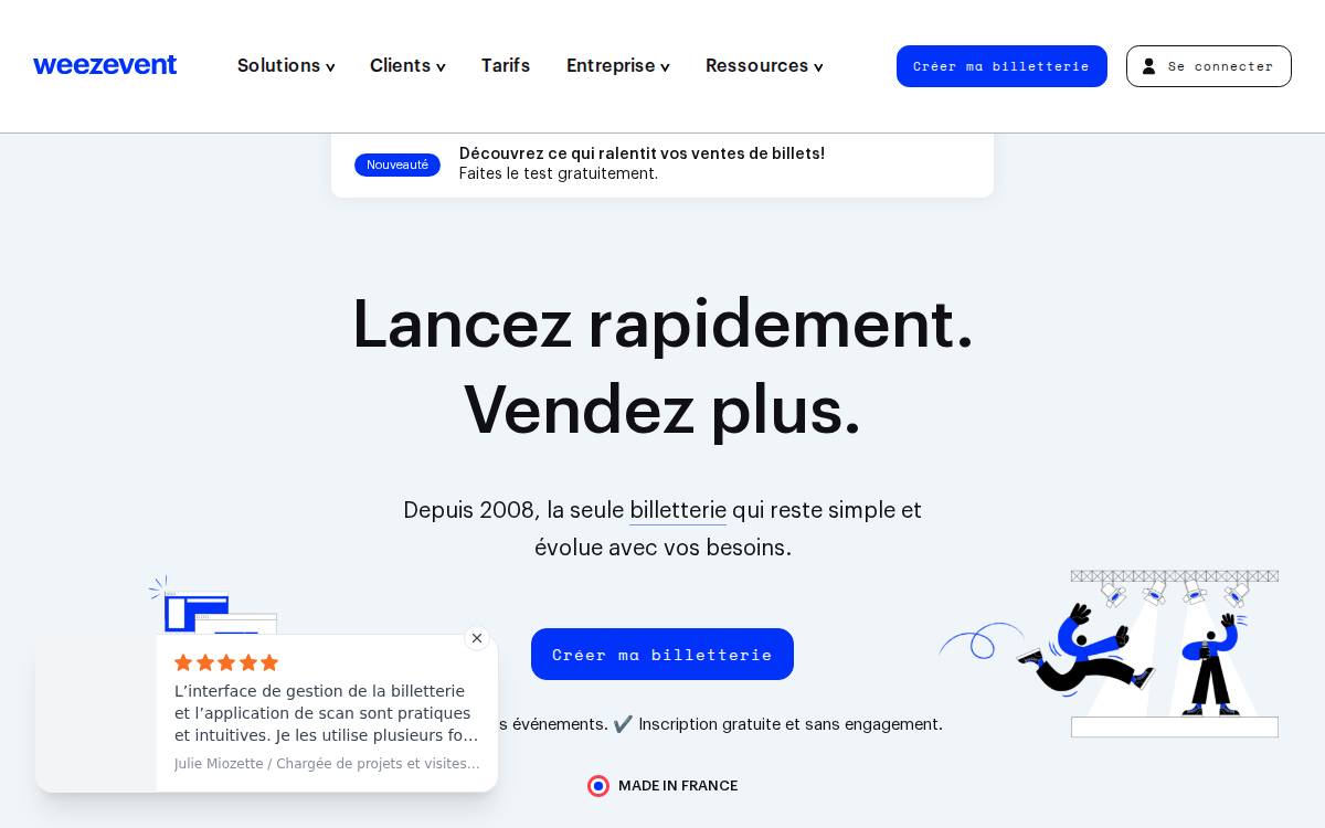Weezevent website preview