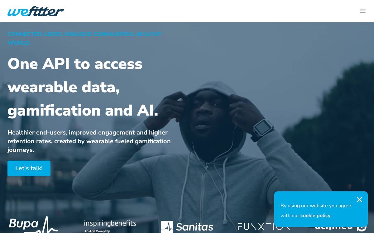 WeFitter website preview