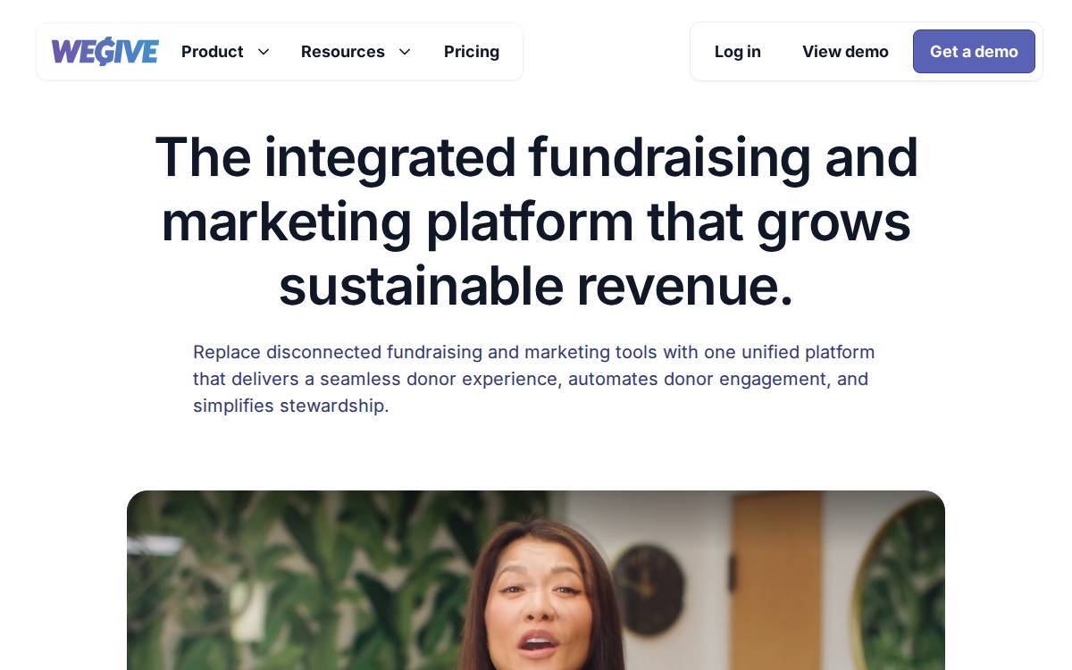 WeGive website preview