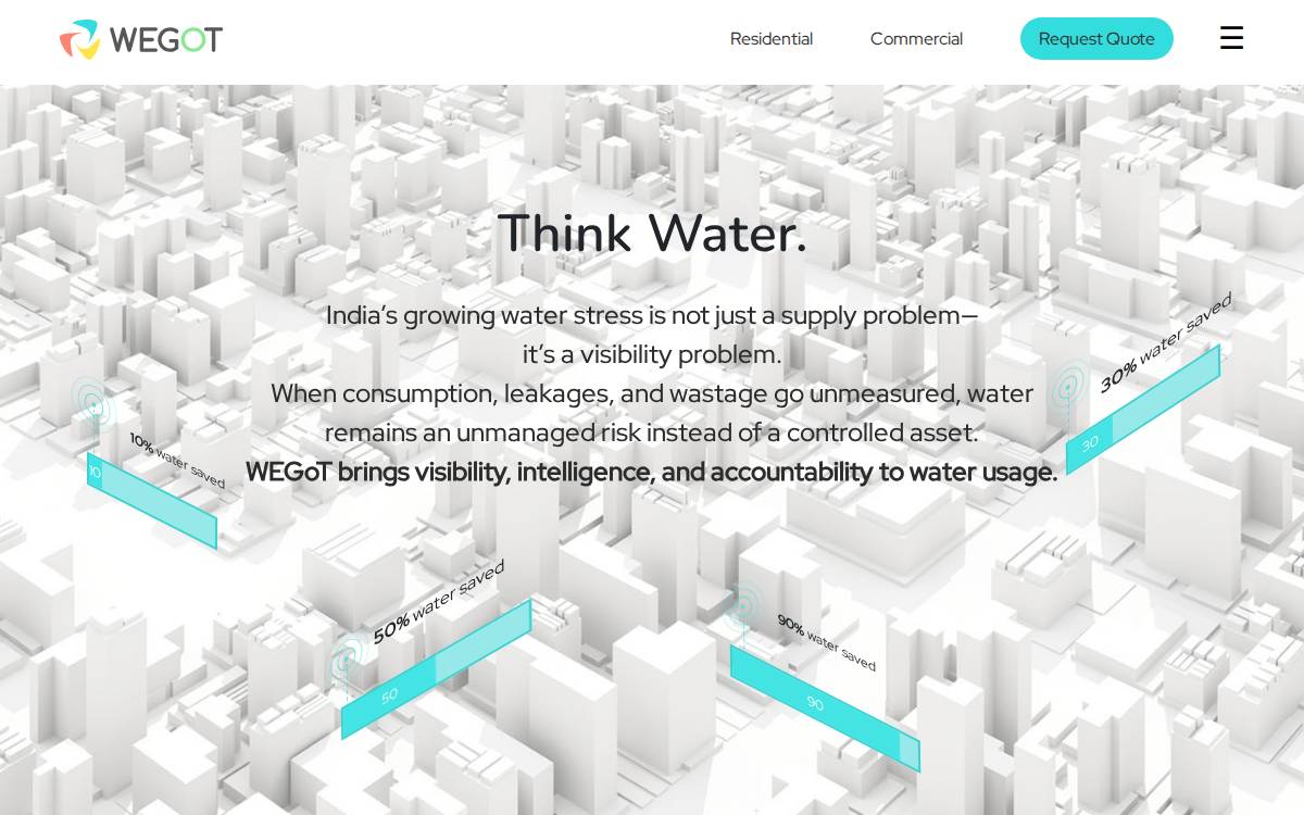 WEGoT Utility Solutions website preview
