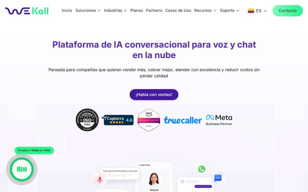 Wekall website preview