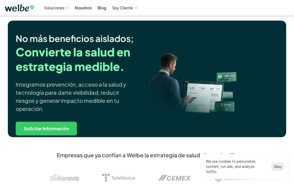 Welbe website preview