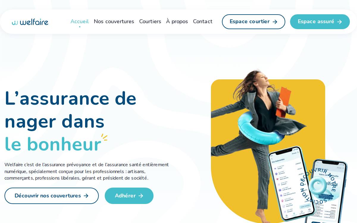 Welfaire website preview
