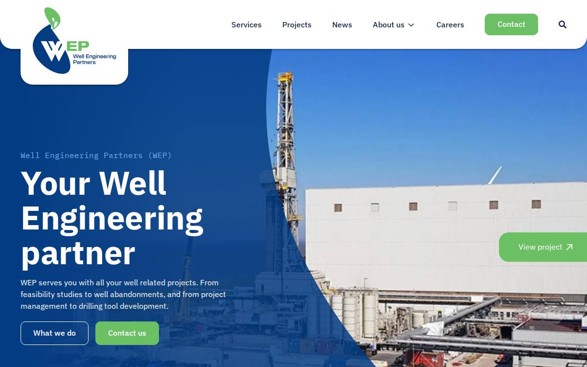 Well Engineering Partners website preview